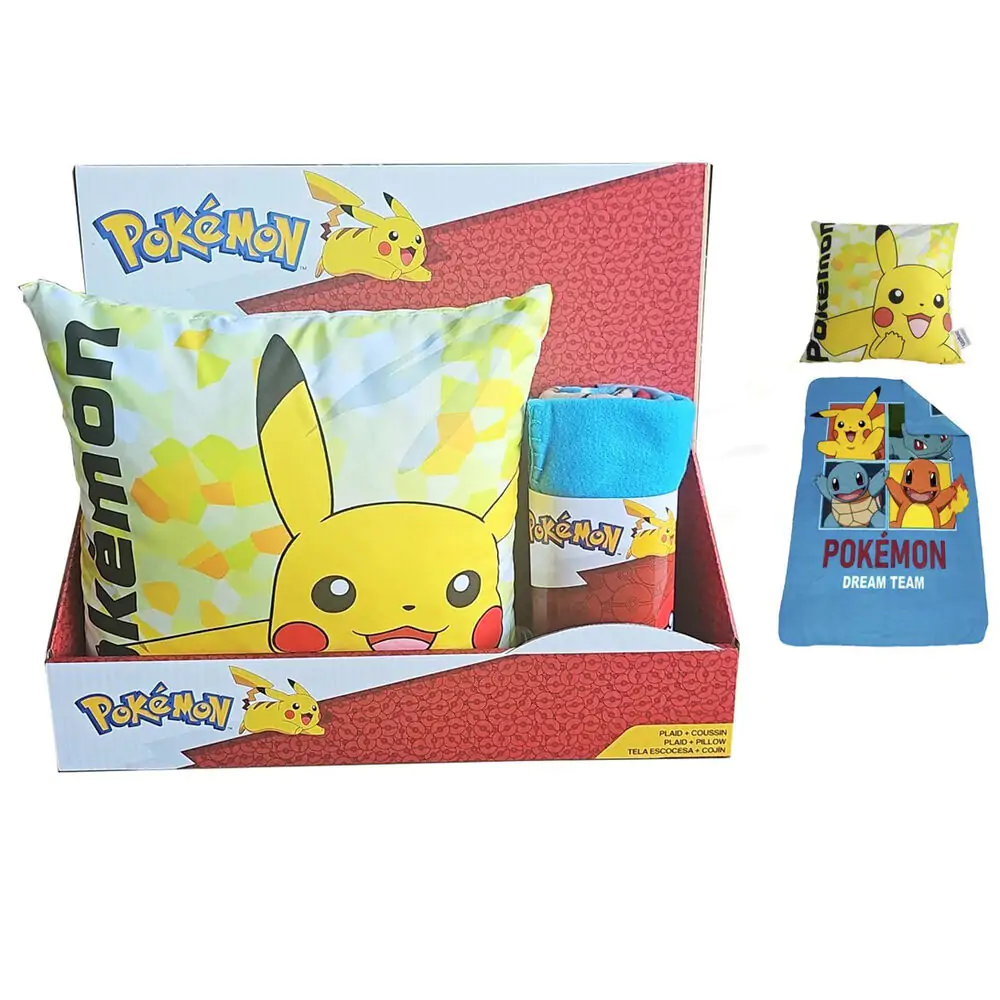 Set pătură polar + pernă Pokemon poza produsului