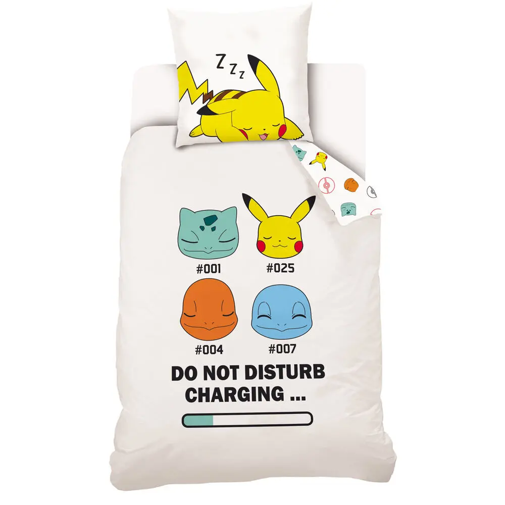 Pokemon premium cotton husă de pilotă pentru pat 90cm poza produsului