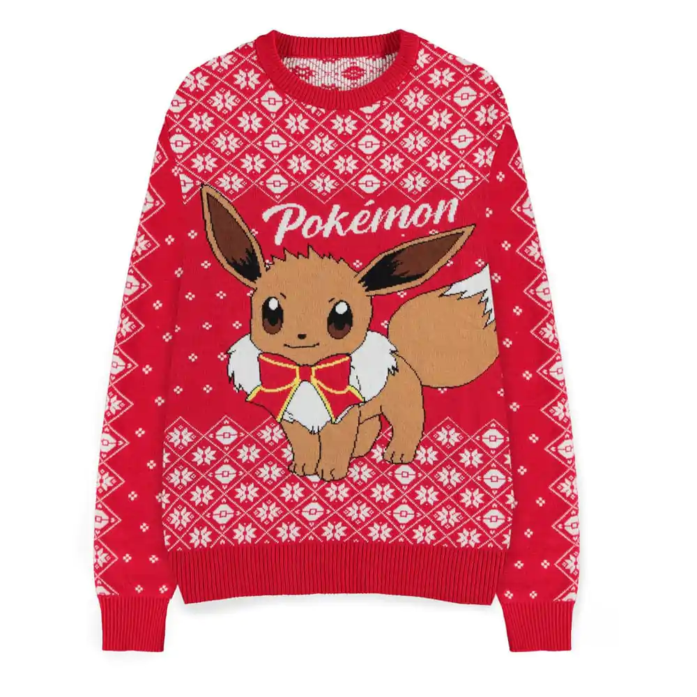 Pokémon Sweatshirt Pulover de Crăciun Eevee poza produsului