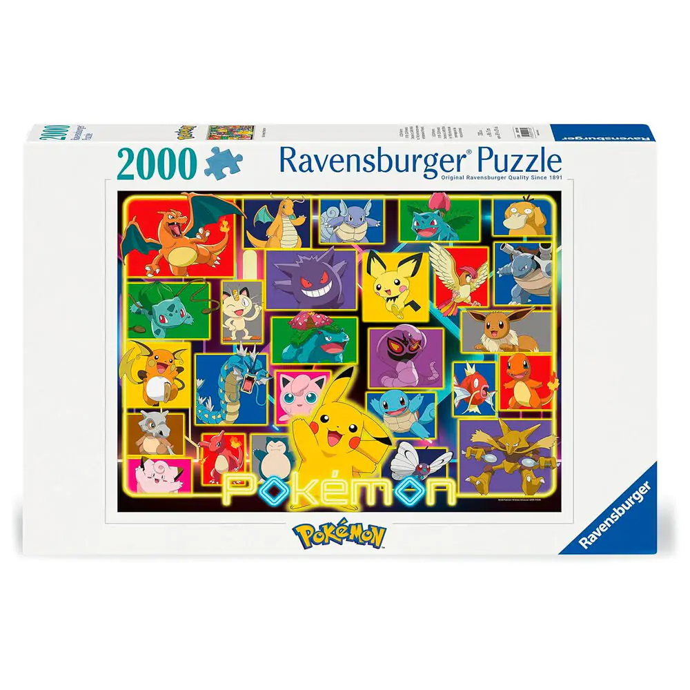 Pokemon puzzle 2000 piese poza produsului