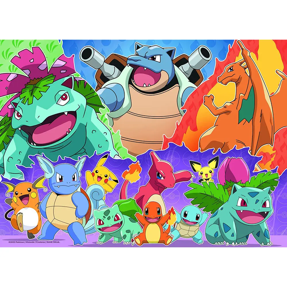Pokemon puzzle 4x100 de piese poza produsului