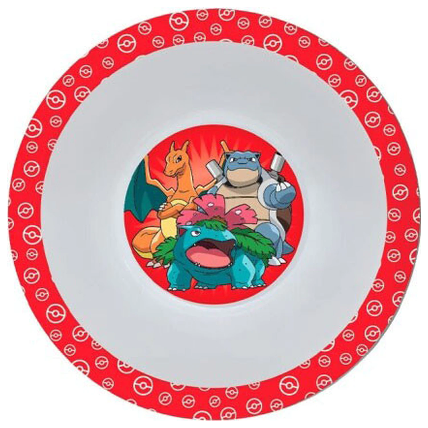 Pokémon Red Plastic Deep Plate poza produsului