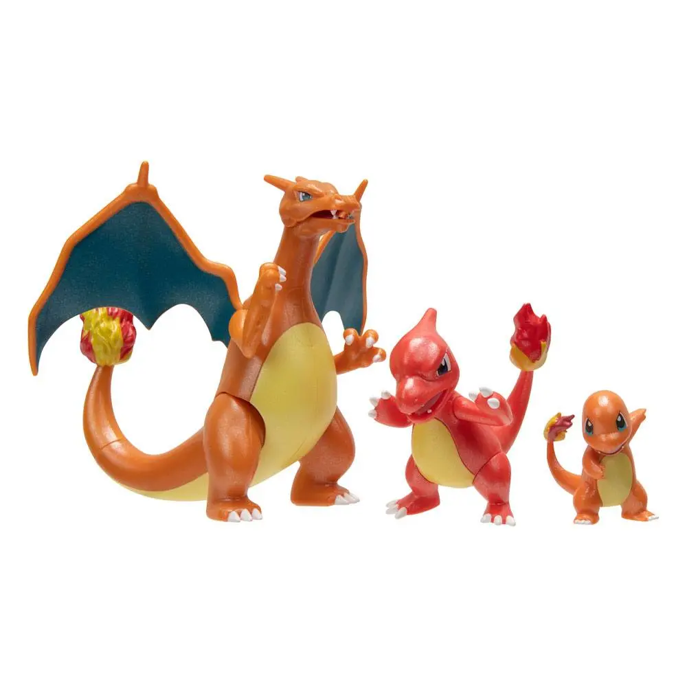 Pokémon Select Action Figures 3-pack Evolution Charmander , Charmeleon , Charizard poza produsului