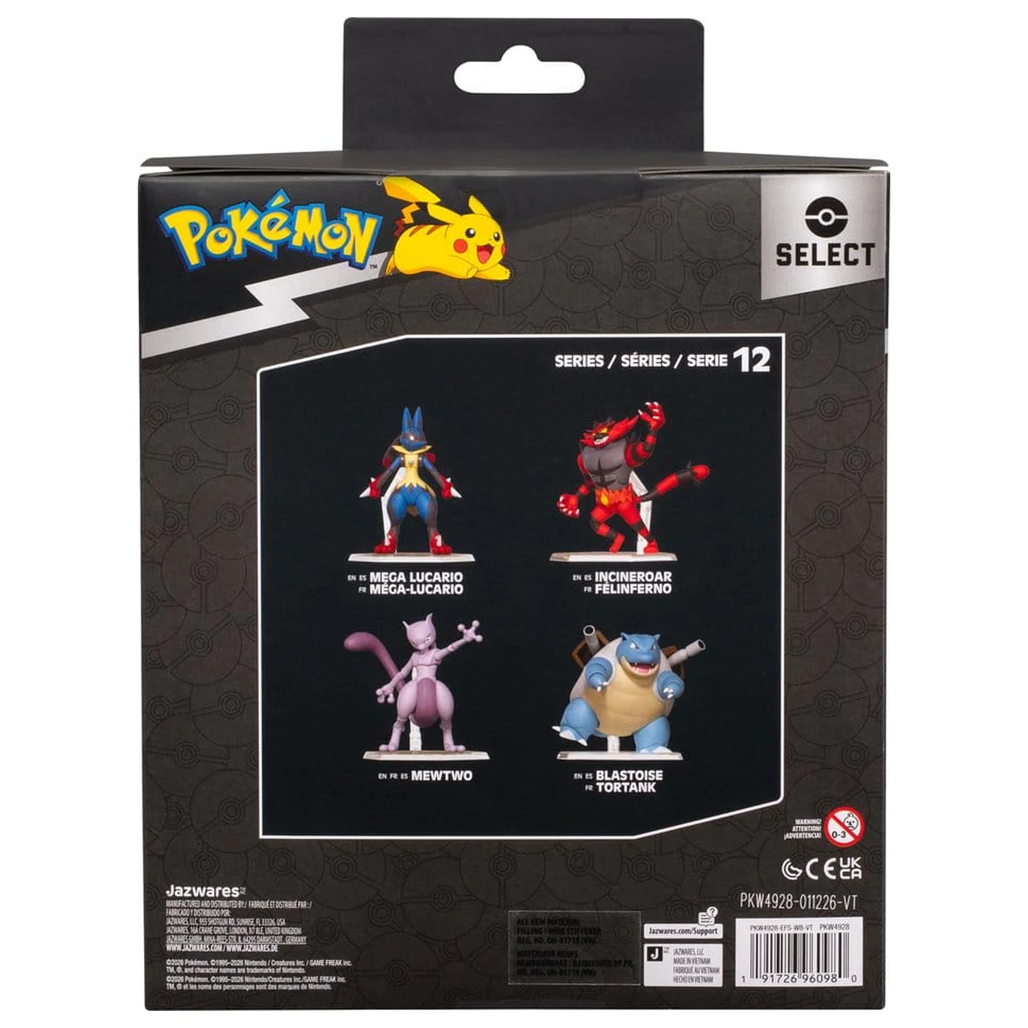 Pokémon Select Super-Articulated Action Figure Mega Lucario poza produsului