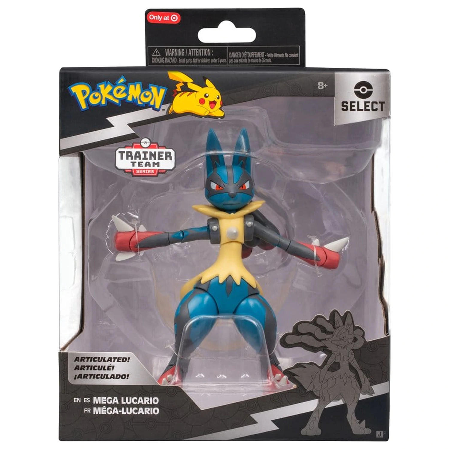 Pokémon Select Super-Articulated Action Figure Mega Lucario poza produsului