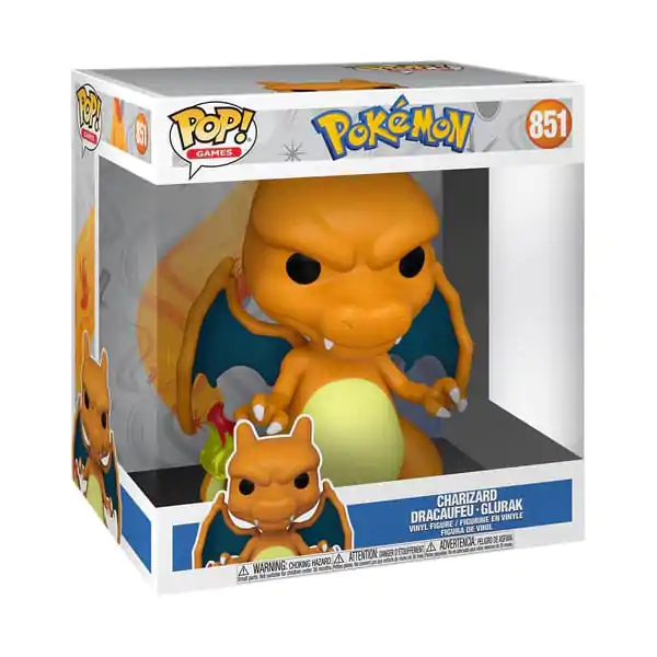 Pokemon Super Mărime Jumbo Funko POP! Figurina Vinil Charizard (EMEA) 25 cm poza produsului