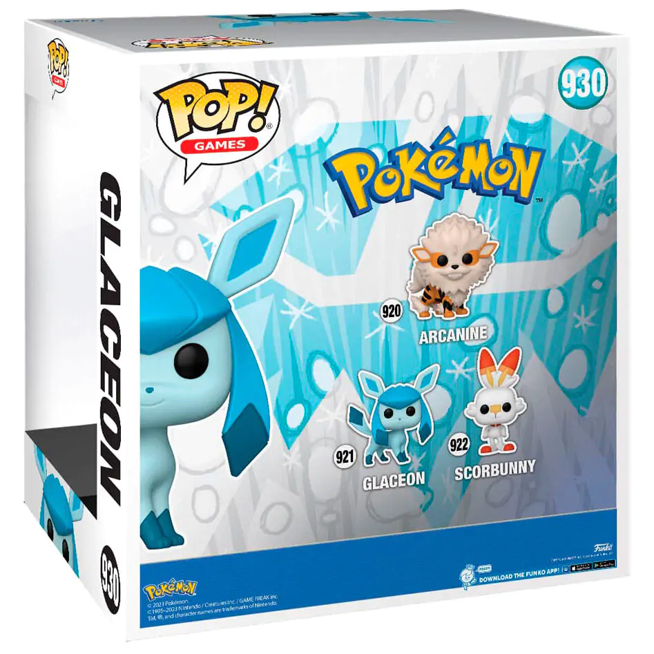 Figurină de vinil Pokemon Super Mărime Jumbo POP! Glaceon (EMEA) 25 cm poza produsului