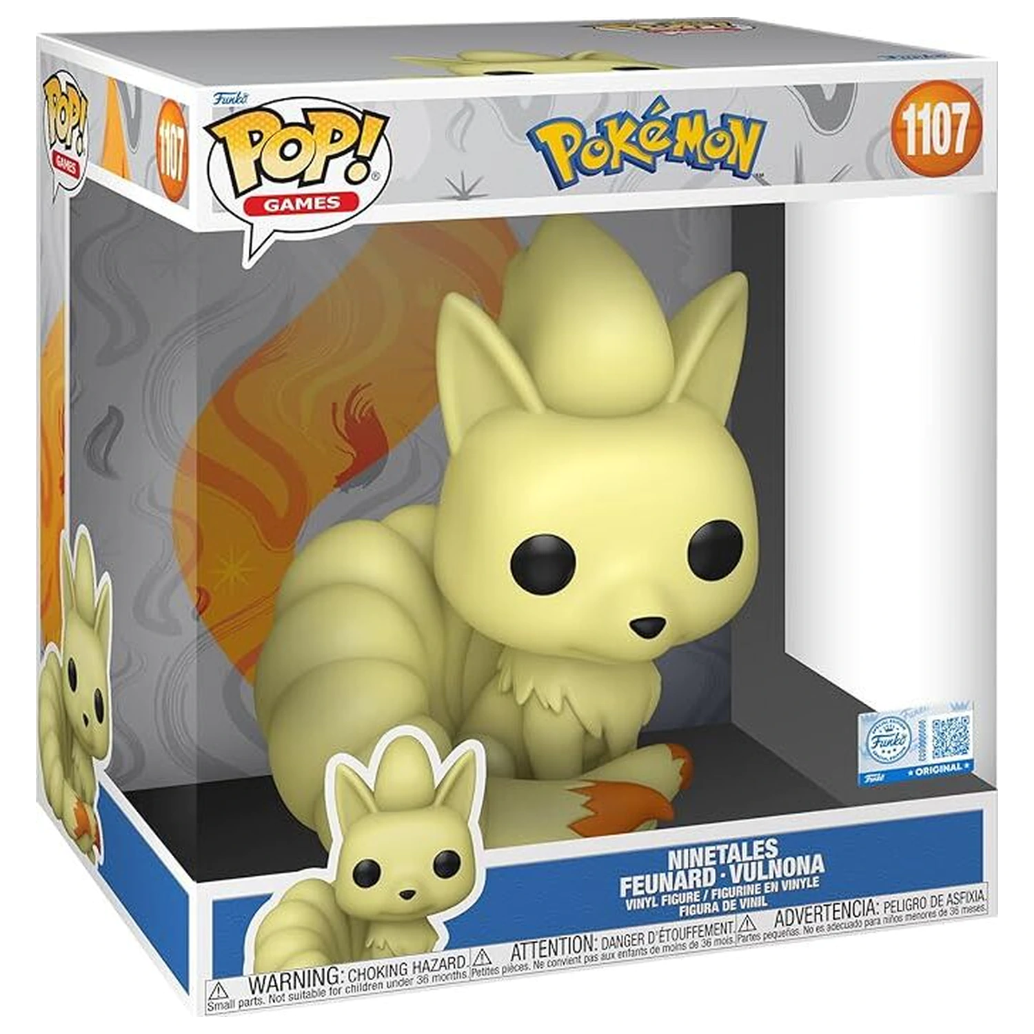 Pokemon Super Sized Jumbo Funko POP! Figurina de Vinil Ninetales 25 cm poza produsului