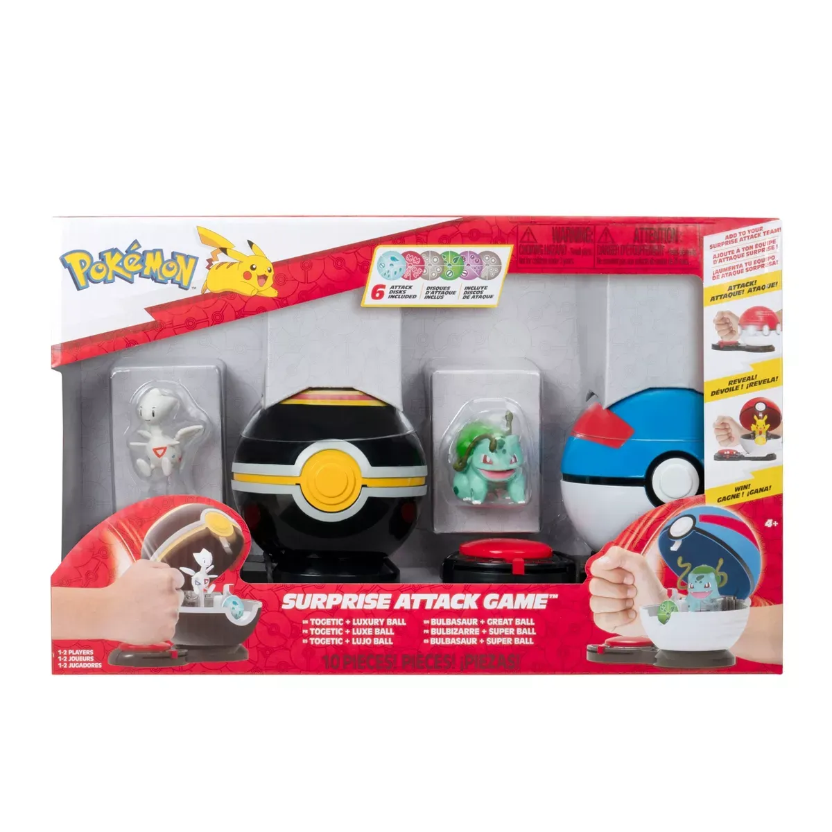 Pokémon Surprise Attack Game Togetic & Minge de Lux vs. Bulbasaur #4 & Minge Grozavă poza produsului