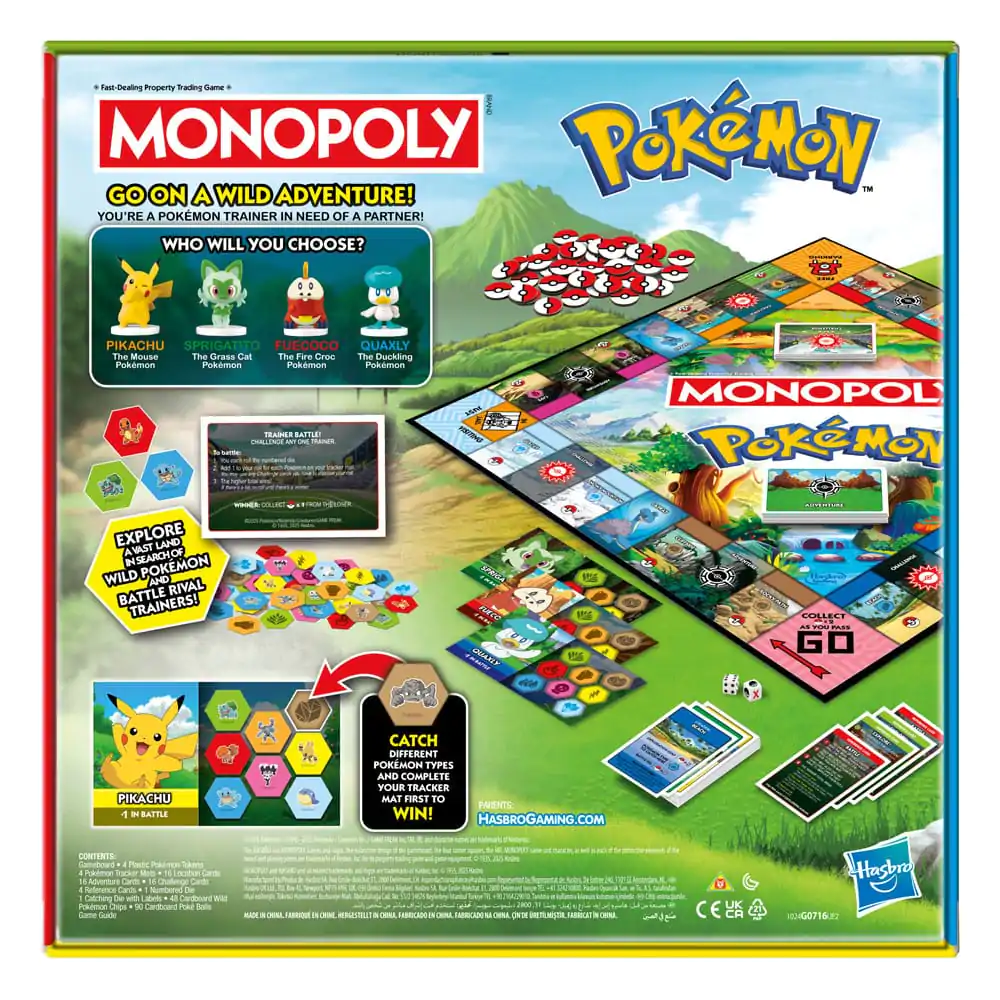 Joc de societate Pokémon Monopoly *Versiune în engleză* poza produsului