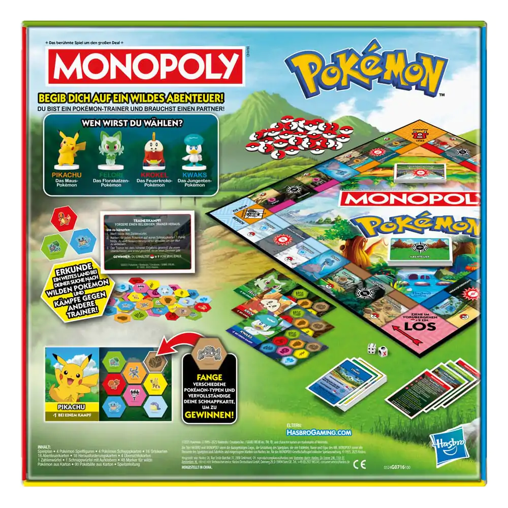 Joc de societate Pokémon Monopoly *Versiunea germană* poza produsului