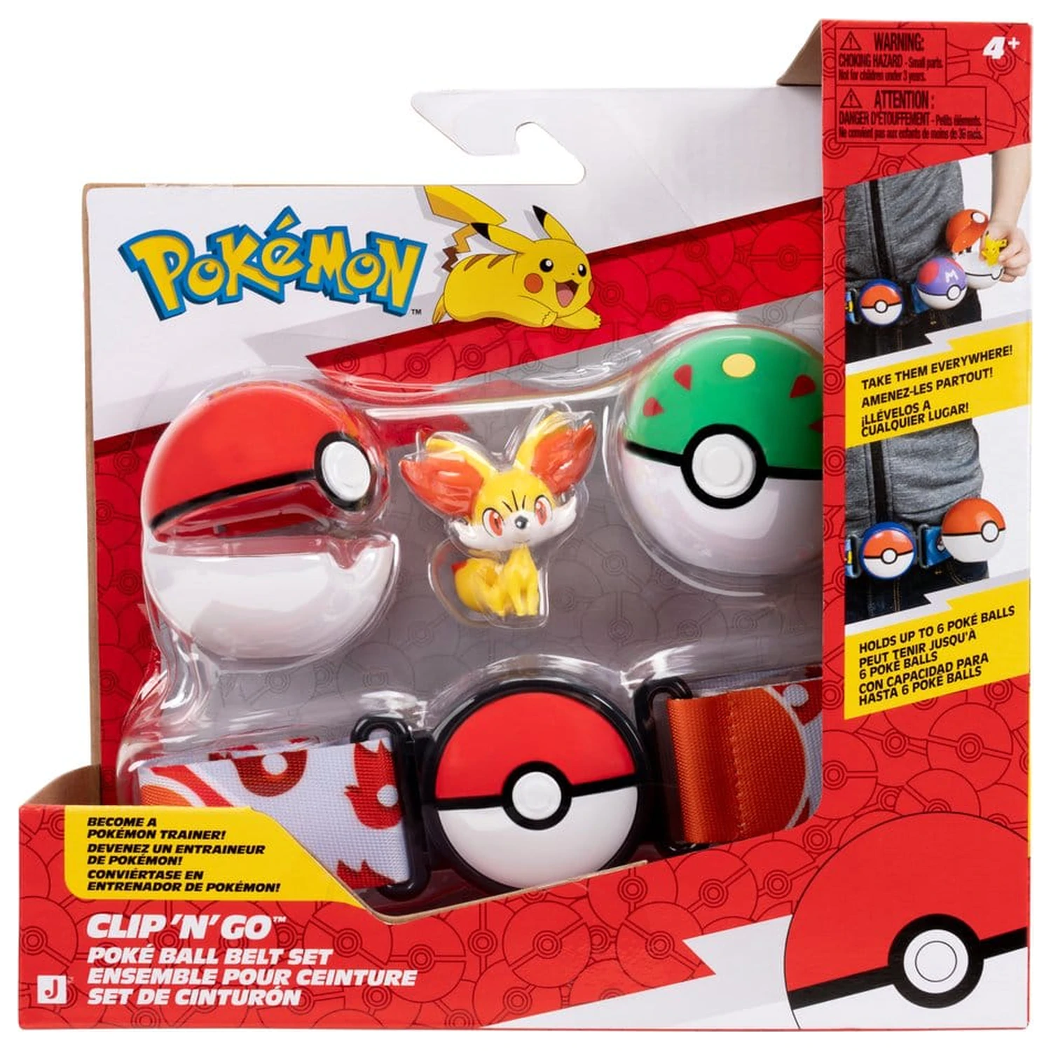 Pokémon Toy Clip 'n' Go Belt Set Fennekin poza produsului