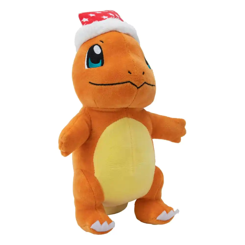 Figurină de pluș Pokémon Charmander de iarnă cu căciulă de Crăciun 20 cm poza produsului