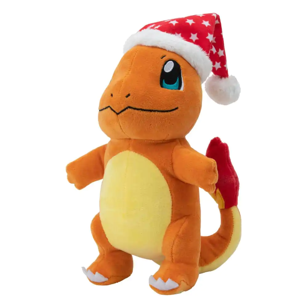 Figurină de pluș Pokémon Charmander de iarnă cu căciulă de Crăciun 20 cm poza produsului