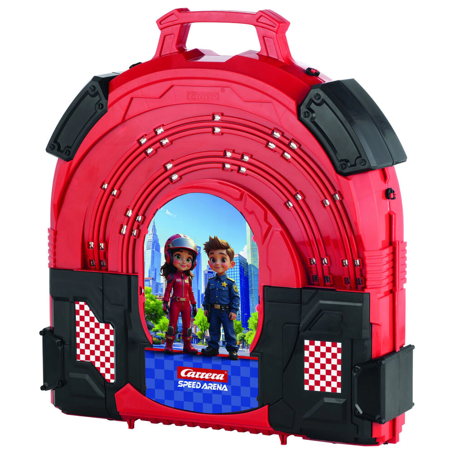 Circuit de curse Police Chase Race in a Case poza produsului