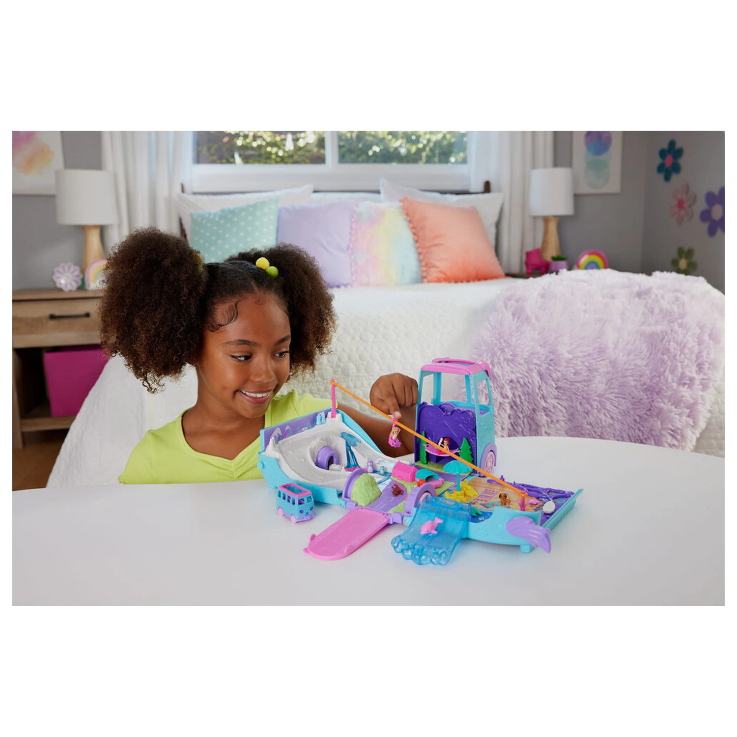 Polly Pocket Animal Adventure Van set de joaca poza produsului