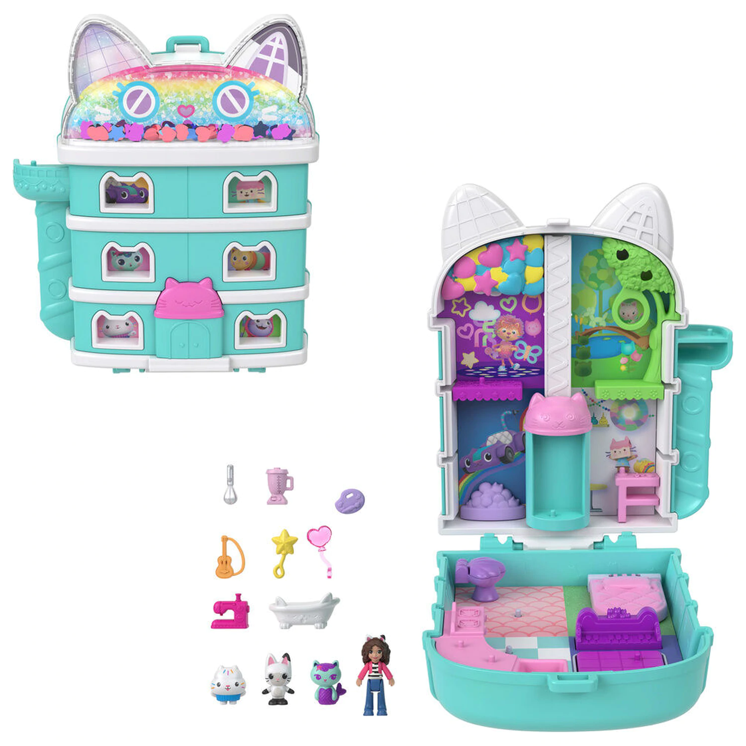 Polly Pocket Gabbys Dollhouse chest playset poza produsului