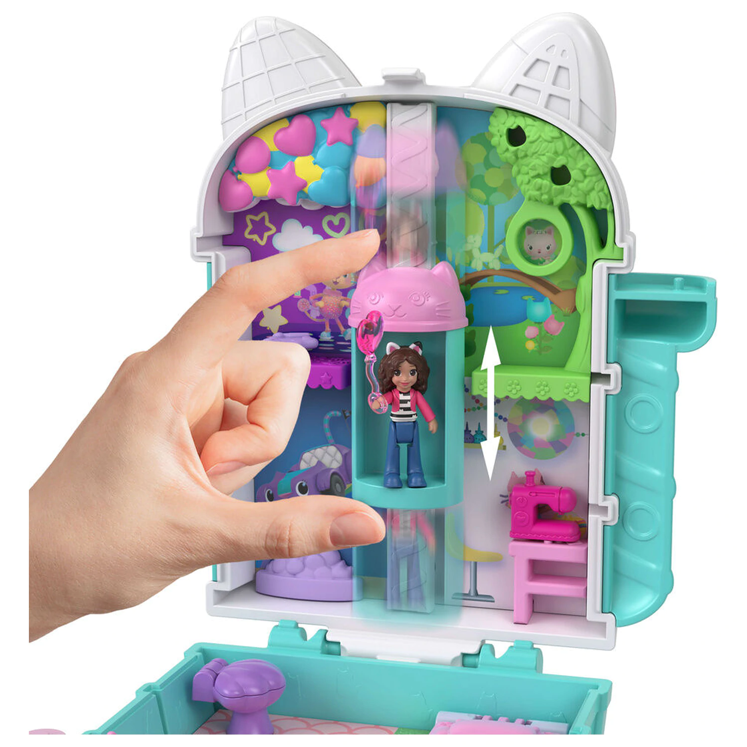Polly Pocket Gabbys Dollhouse chest playset poza produsului