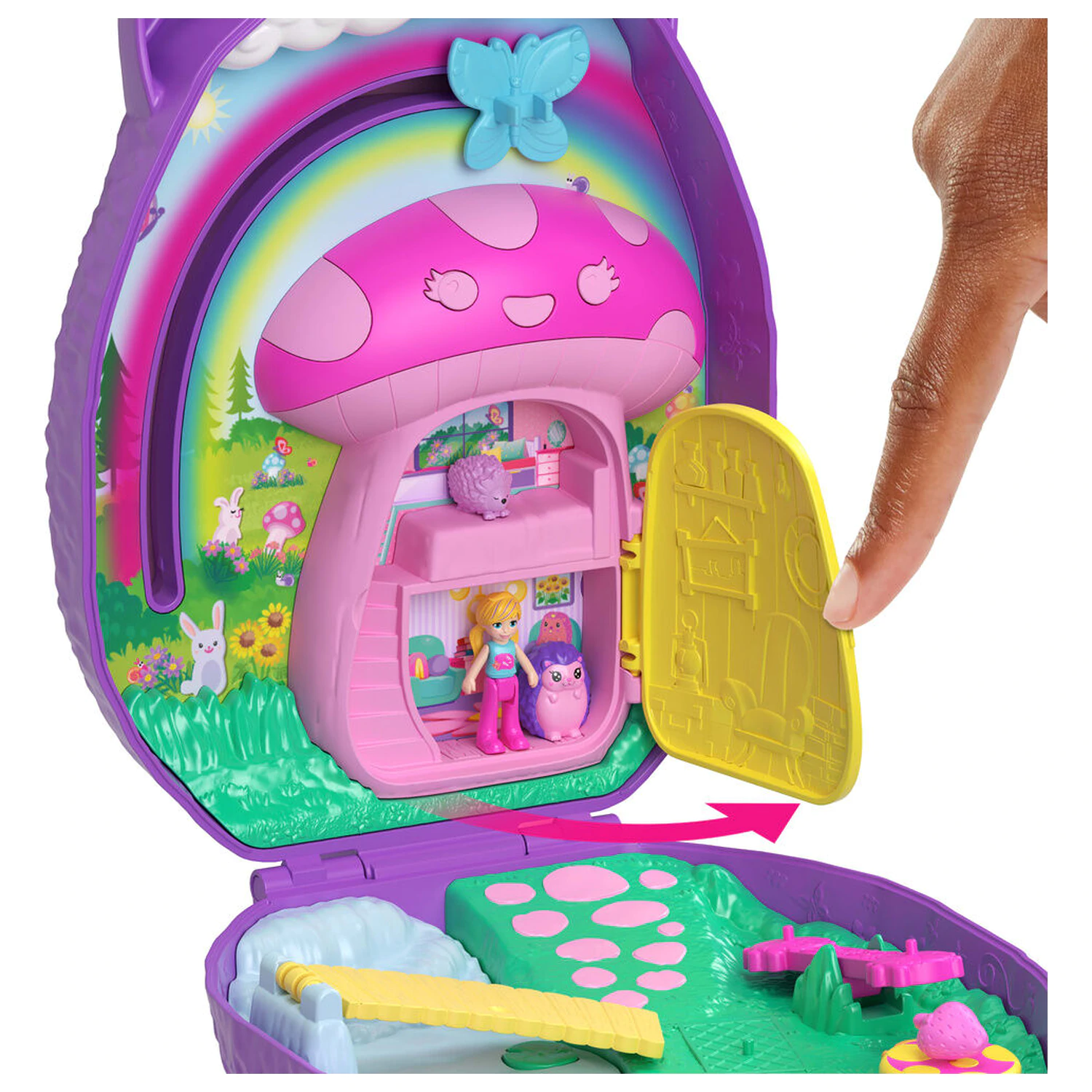 Polly Pocket Mama Hedgehog and Baby set de joaca poza produsului