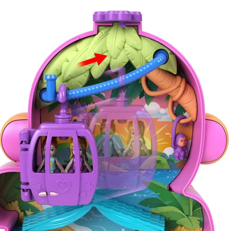 Polly Pocket Mama monkey and baby bag playset poza produsului