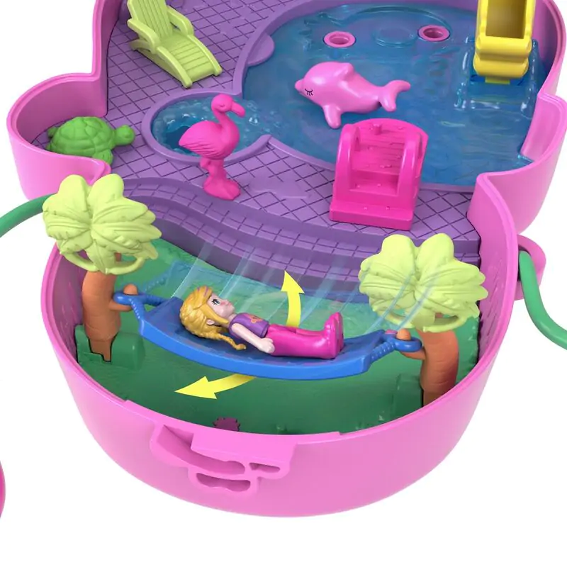 Polly Pocket Mama monkey and baby bag playset poza produsului