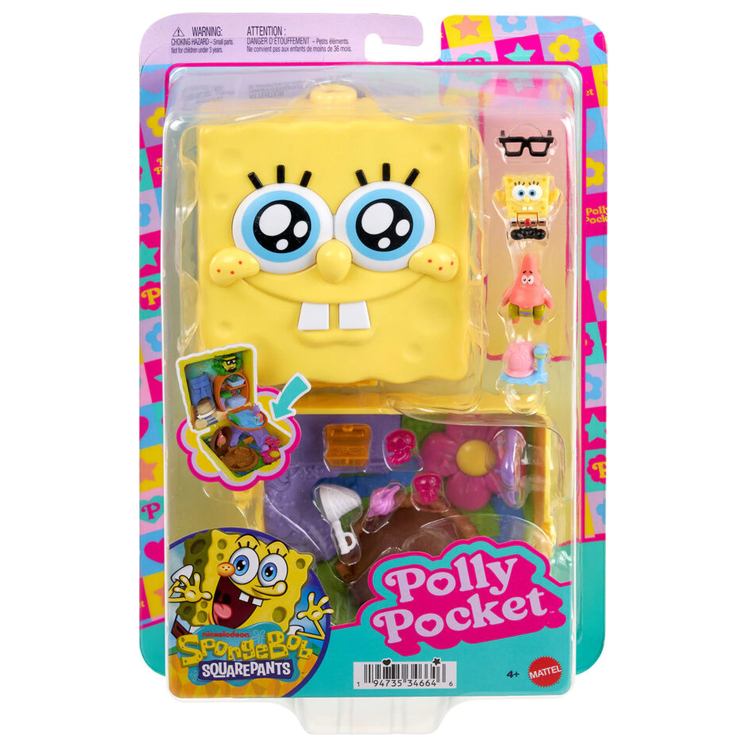 Polly Pocket SpongeBob playset cufar poza produsului