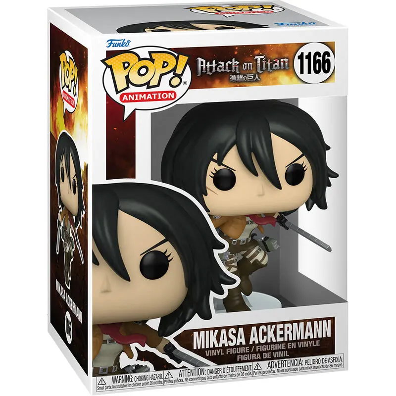 Attack on Titan POP! Animation Figurina de Vinil Mikasa Ackerman cu Săbii 9 cm poza produsului