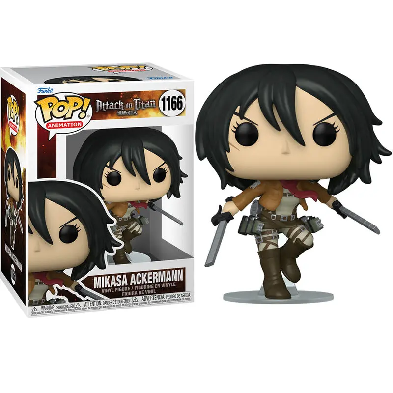 Attack on Titan POP! Animation Figurina de Vinil Mikasa Ackerman cu Săbii 9 cm poza produsului