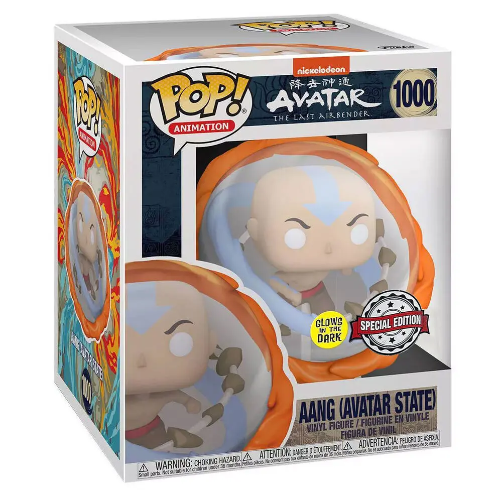 Figurină POP Avatar Aang All Elements Glow in the Dark Exclusive poza produsului