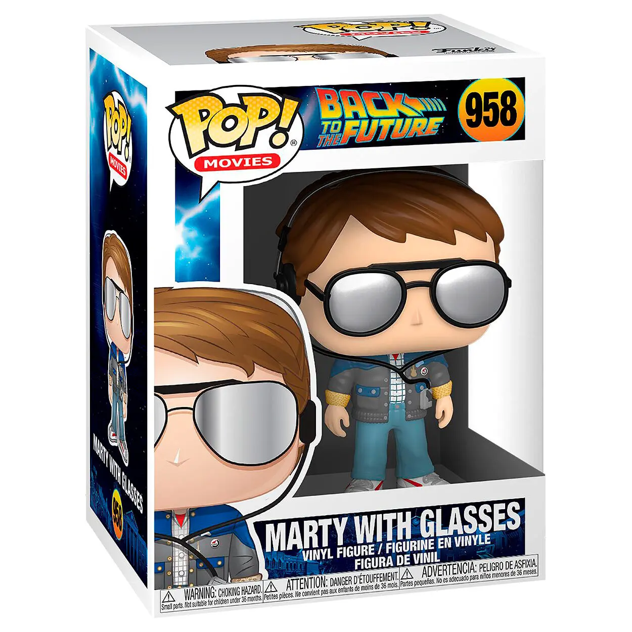 Back to the Future POP! Figurina Vinyl Marty cu ochelari 9 cm poza produsului