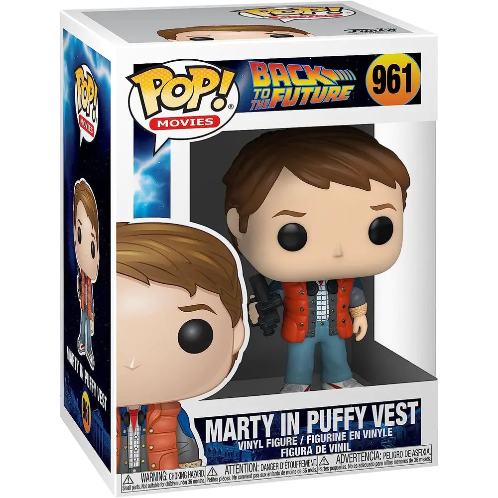 Back to the Future POP! Figurina Vinyl Marty in Puffy Vest 9 cm poza produsului