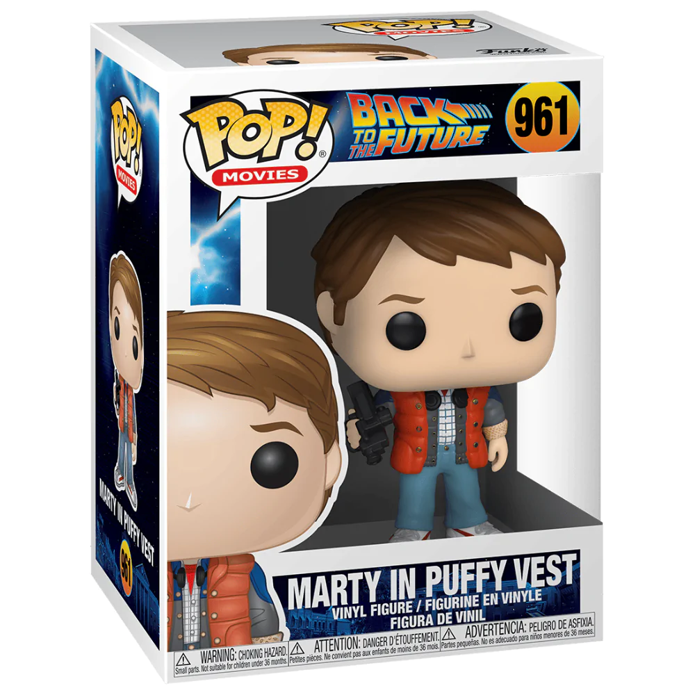 Back to the Future Funko POP! Figurina de vinil Marty in Puffy Vest 9 cm poza produsului