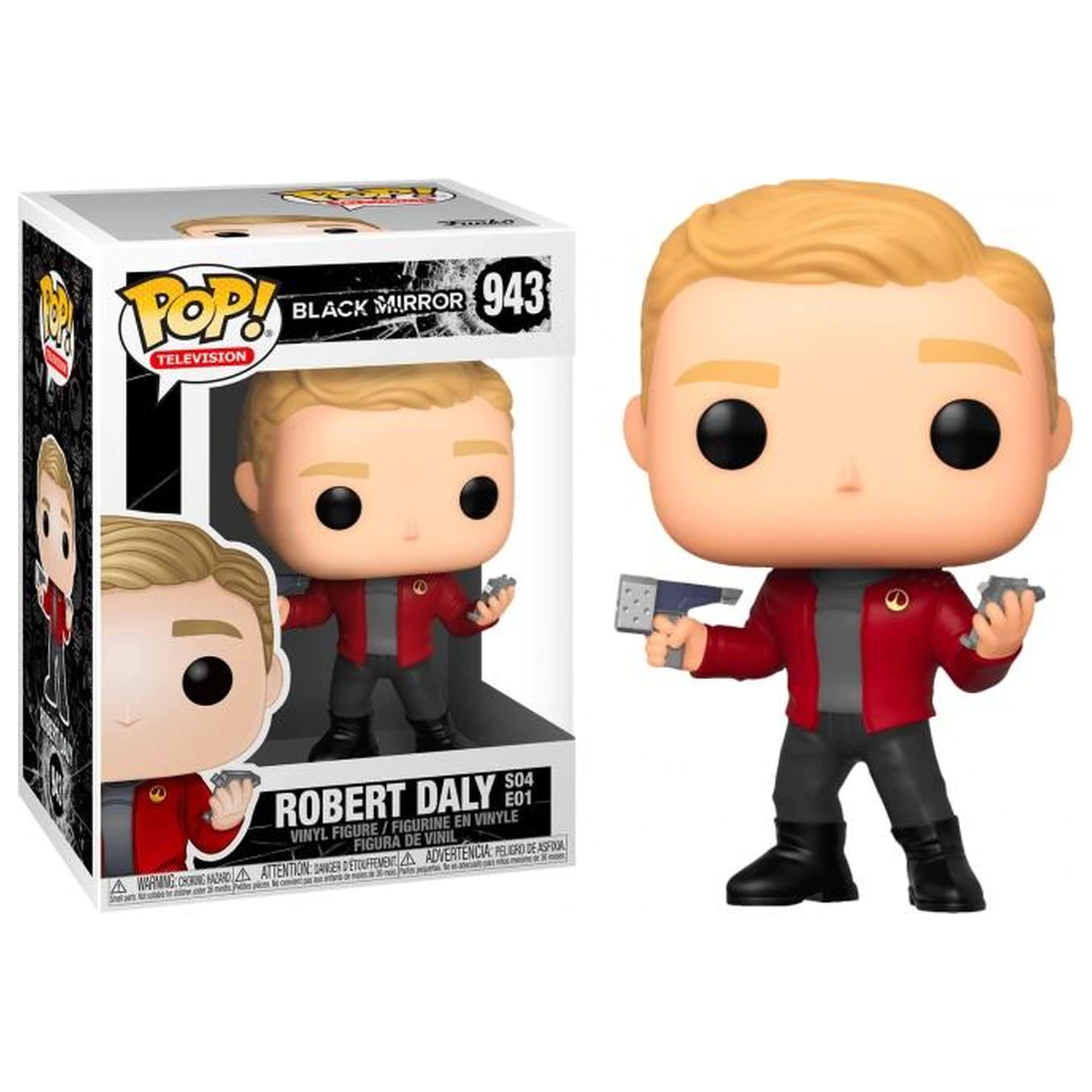 Figura din vinil Black Mirror POP! TV Robert Daly 9 cm poza produsului