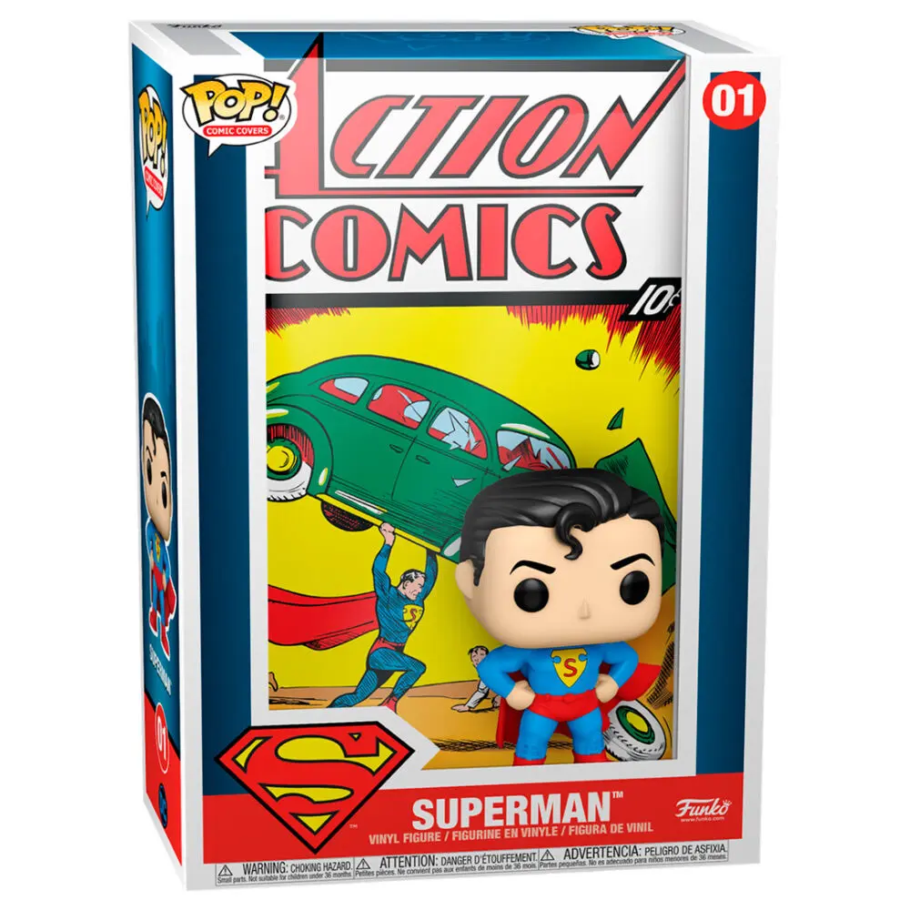 DC Comics POP! Copertă Bandă Desenată Figurina Vinil Superman Acțiune 9 cm poza produsului