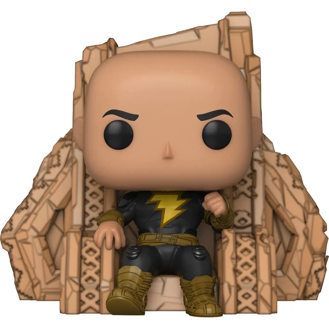 Black Adam POP! Figurina Deluxe de Vinil Black Adam pe Tron 9 cm poza produsului