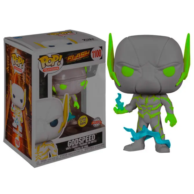 Figurină POP DC Comics The Flash Godspeed Glow in the Dark Exclusive poza produsului