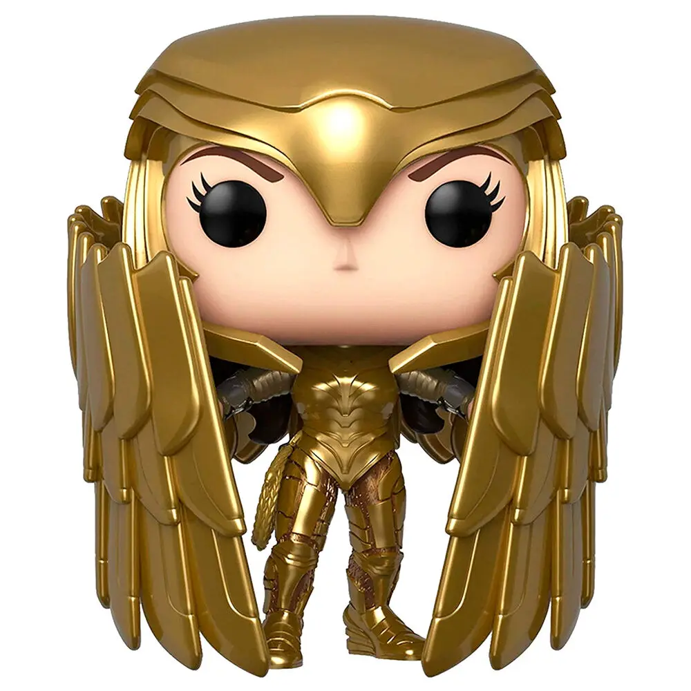 figurina POP DC Comics Wonder Woman 84 - Wonder Woman Gold Shield Metallic Exclusive poza produsului