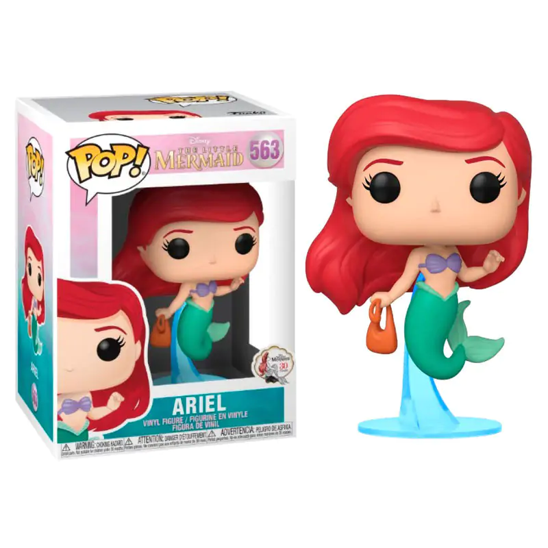 Figurină de Vinil The Little Mermaid POP! Disney Ariel cu Sac 9 cm poza produsului