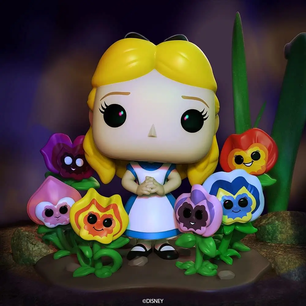 Alice in Wonderland POP! Figurina Deluxe de Vinil Alice cu Flori 10 cm poza produsului