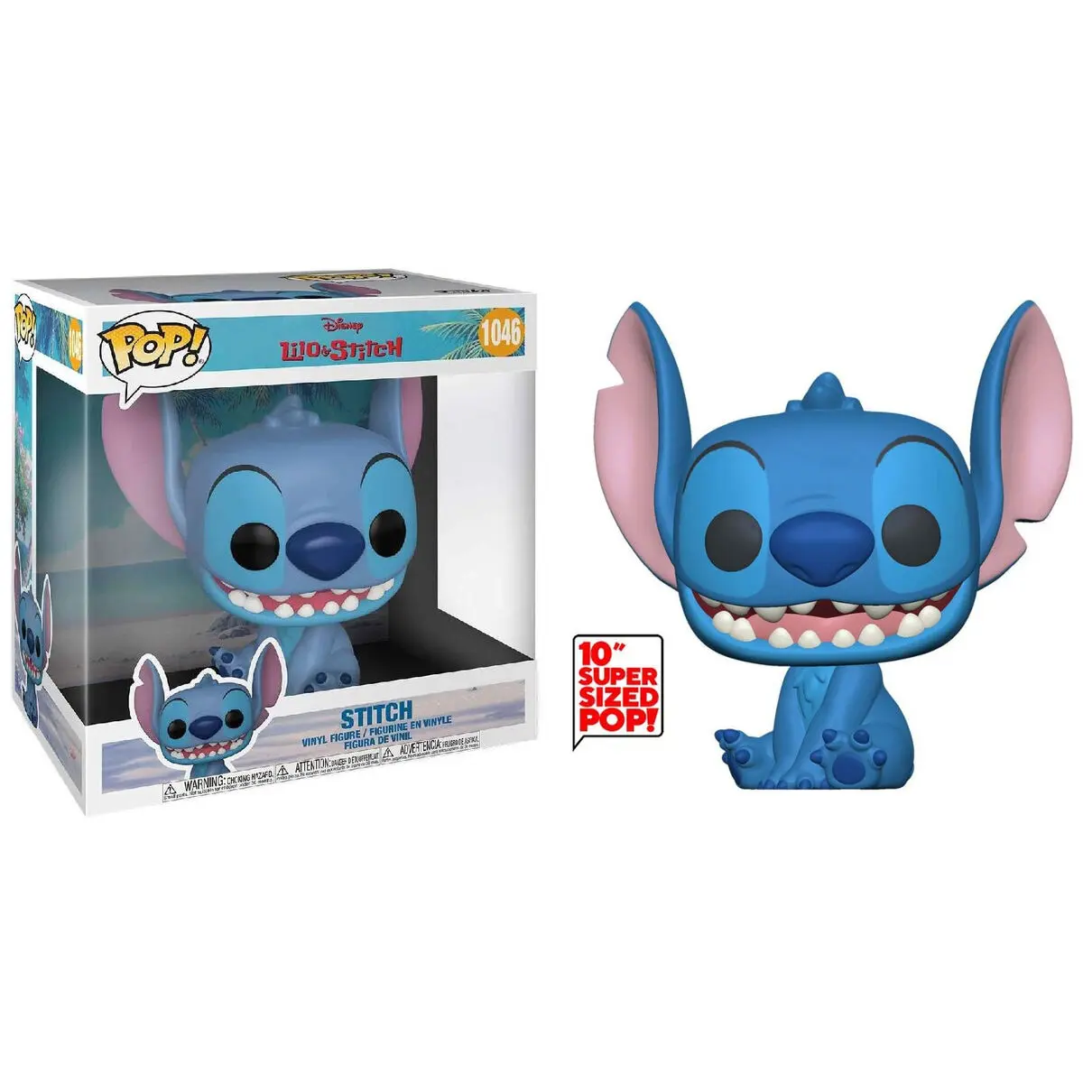 Lilo & Stitch Super Sized Jumbo POP! Games Figurina de vinil Stitch 25 cm poza produsului