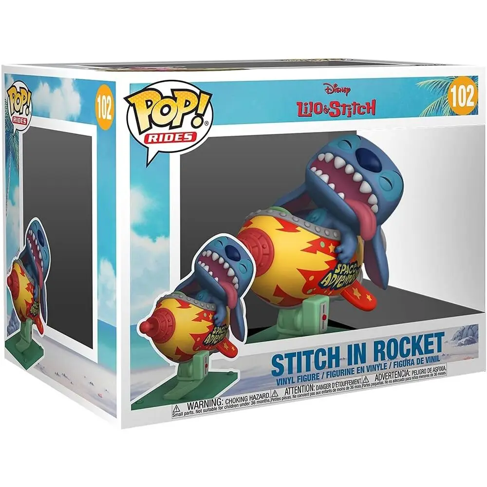 Lilo & Stitch POP! Rides Figurina Vinil Stitch în Rachetă 15 cm poza produsului