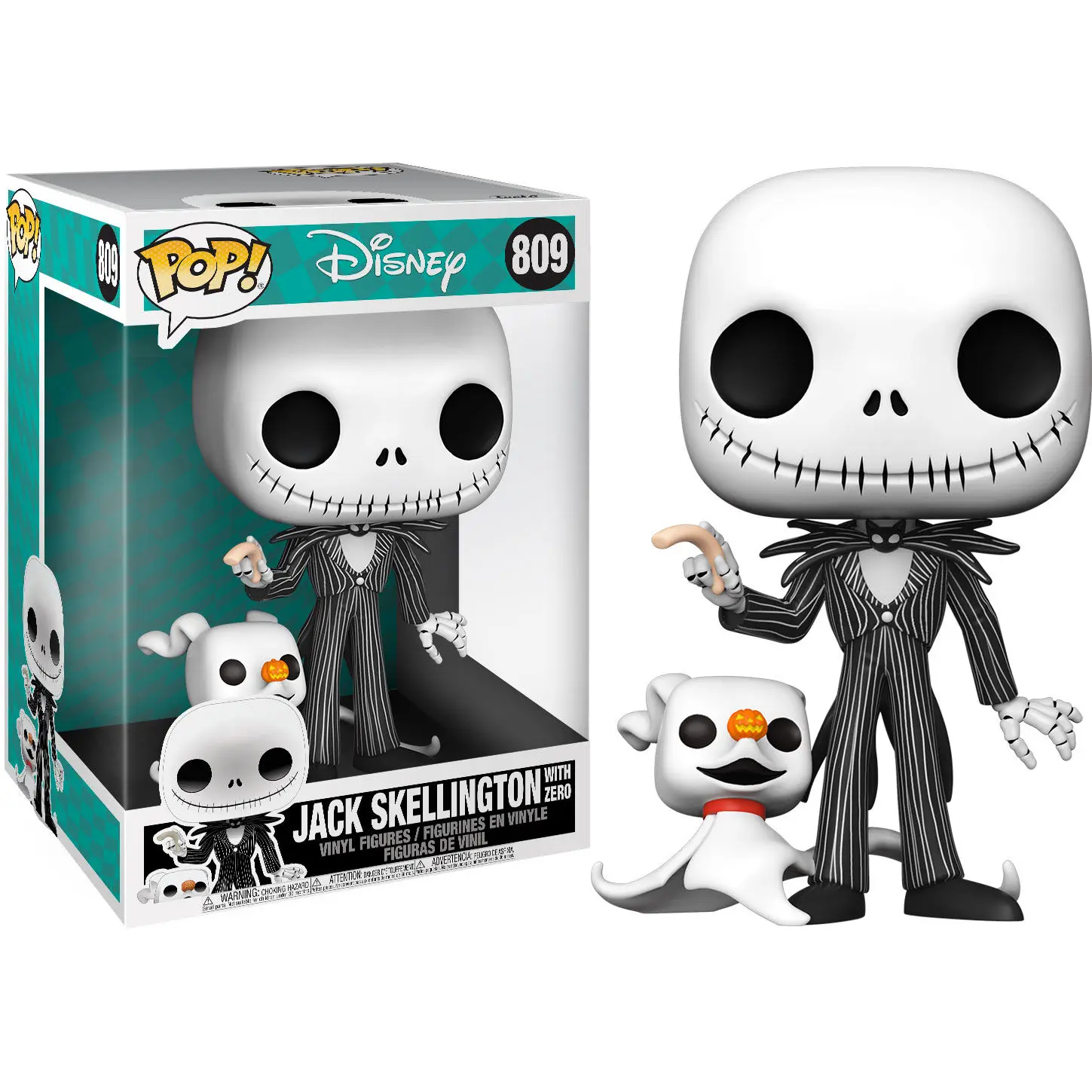 Figurina POP Disney Nightmare Before Christmas Jack with Zero 25cm poza produsului