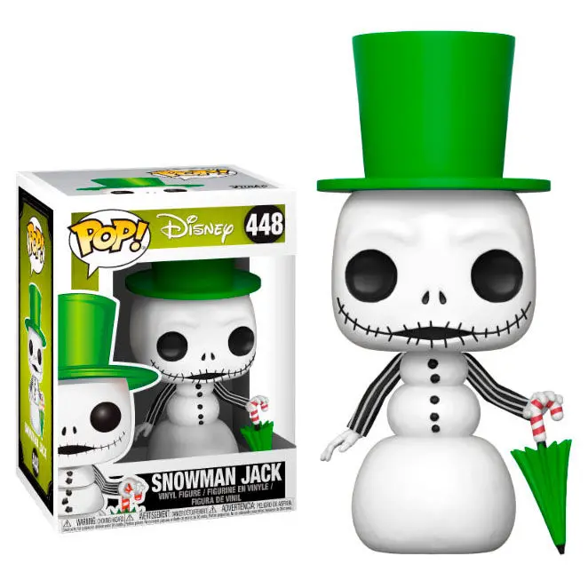 Nightmare before Christmas POP! Movies figurină vinil Om de zăpadă Jack 9 cm poza produsului