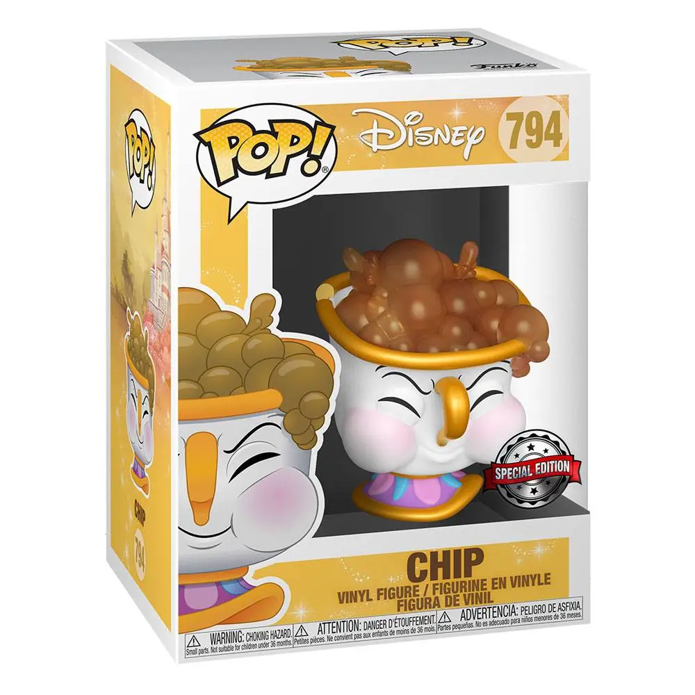 Beauty and the Beast POP! Figurina Vinyl Disney Chip Cu Bule 9 cm poza produsului