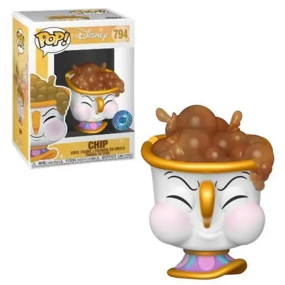 Beauty and the Beast POP! Figurina Vinyl Disney Chip Cu Bule 9 cm poza produsului