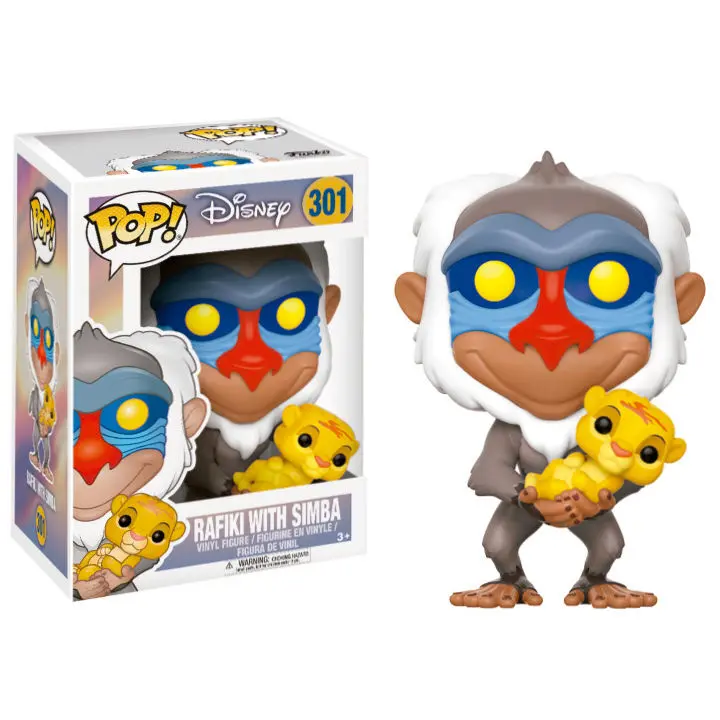 The Lion King POP! Disney Figurină Vinil Rafiki & Simba 9 cm poza produsului