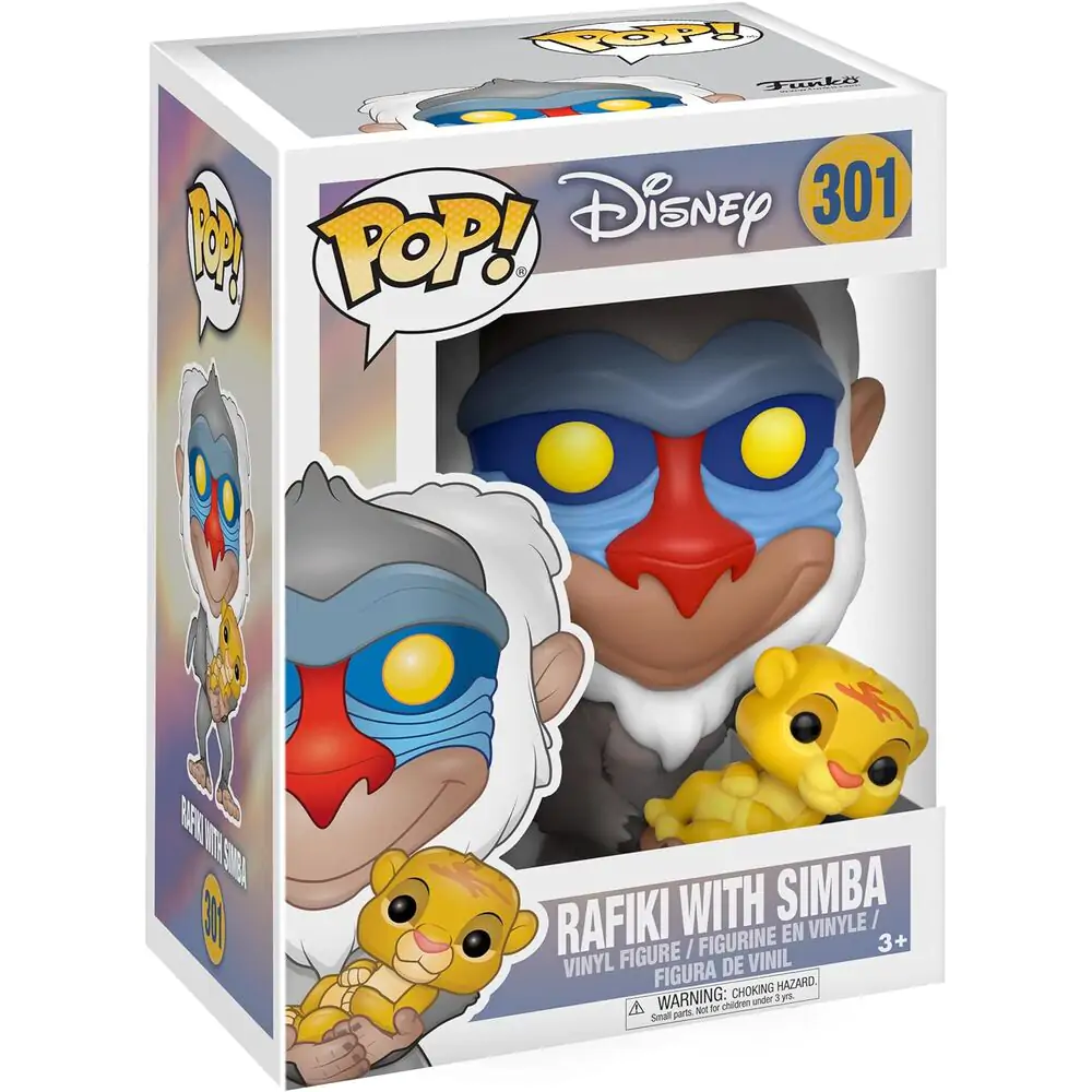 The Lion King POP! Disney Figurină Vinil Rafiki & Simba 9 cm poza produsului