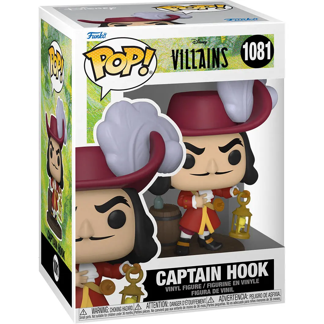 Disney: Villains POP! Figurina vinil Disney Căpitanul Hook 9 cm poza produsului