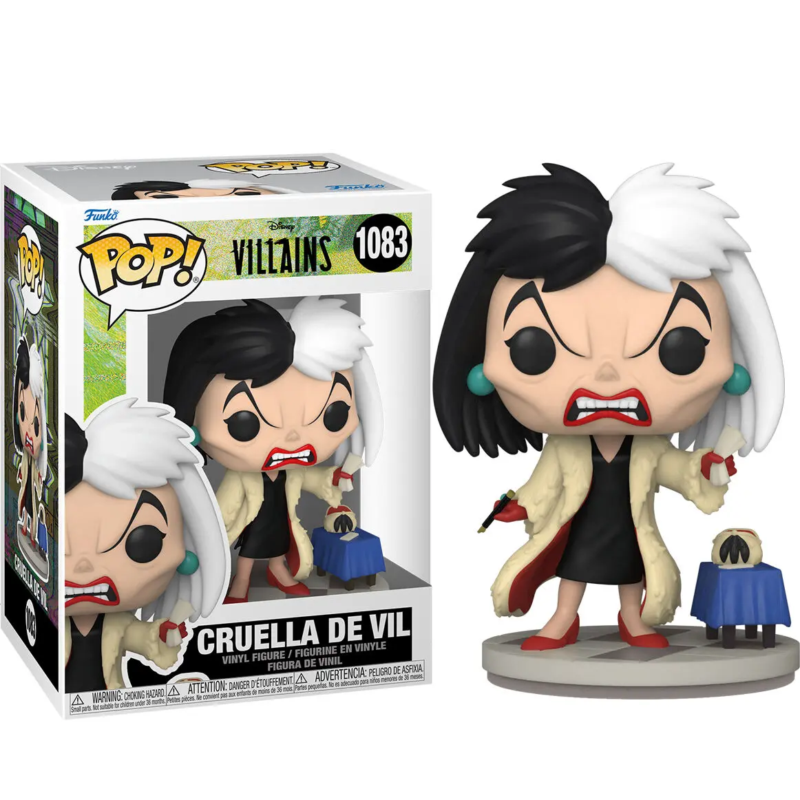 Disney: Villains POP! Disney Figurina Vinyl Cruella de Vil 9 cm poza produsului