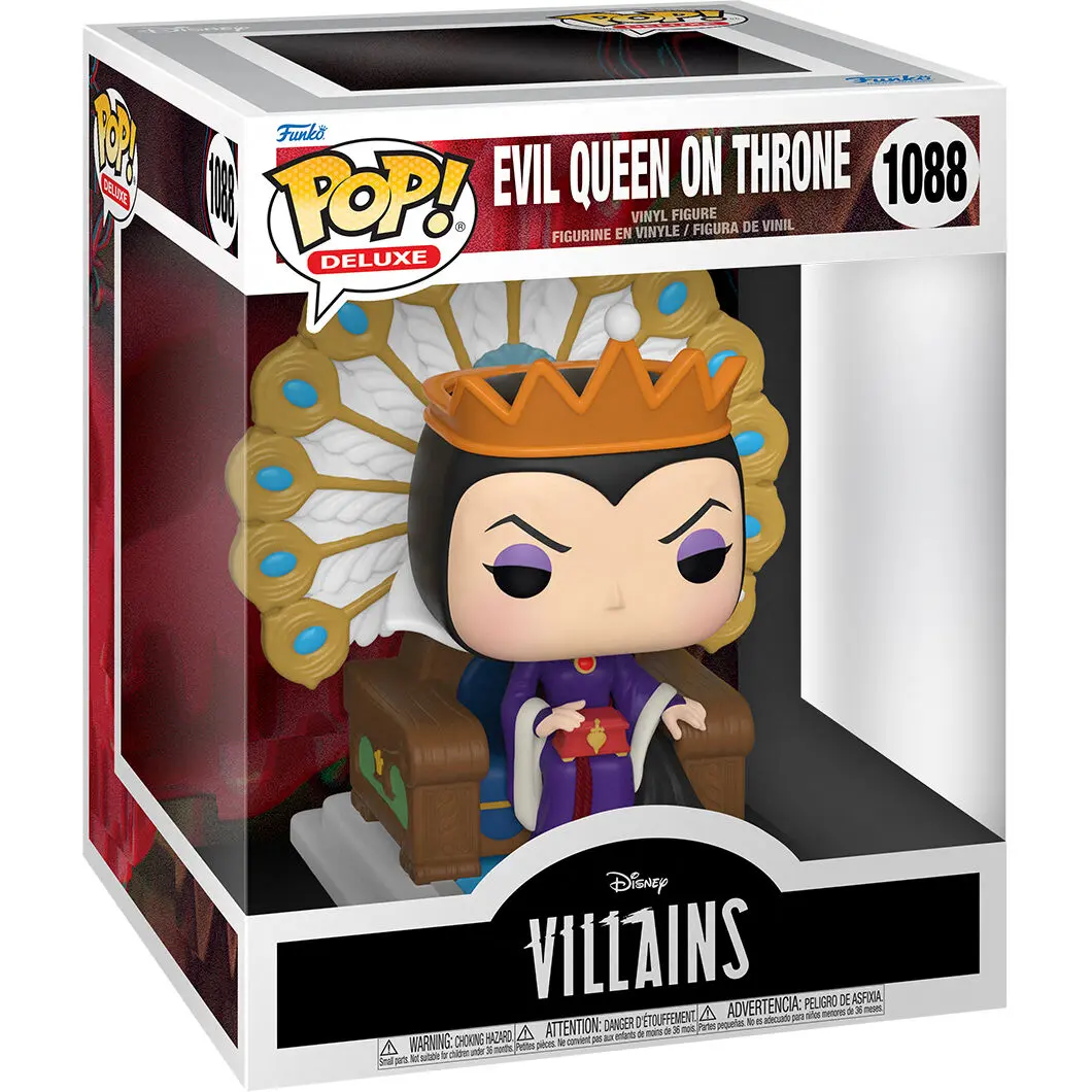 Disney POP! Deluxe Figurină Vinyl Villains Regina Malefică pe Tron 9 cm poza produsului